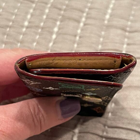 LOUIS VUITTON Monogram Multicolor Multiples 4 Key Holder Black Grenade COA - Picture 10 of 12